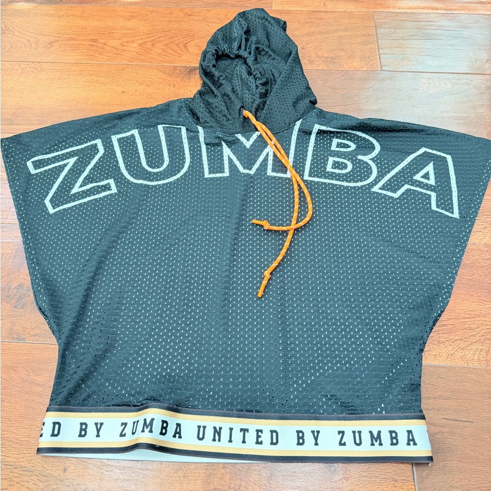 Zumba Fitness Black Perforated Hoodie sz M